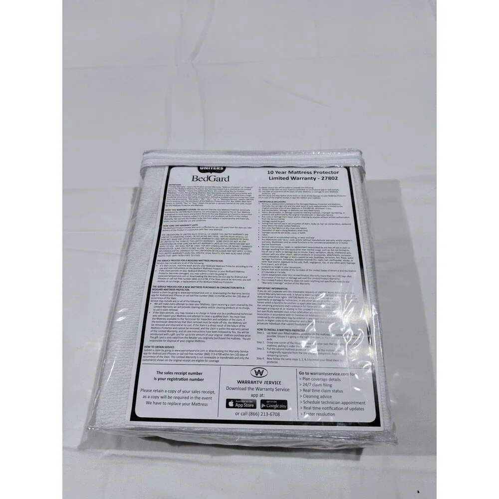 Uniters BedGard Queen Mattress Protection Liquid Seal NEW 150 Thread Count